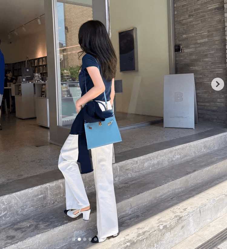 피프틴엠 페기 화이트 데님 이미지