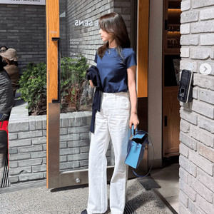 피프틴엠 페기 화이트 데님 이미지