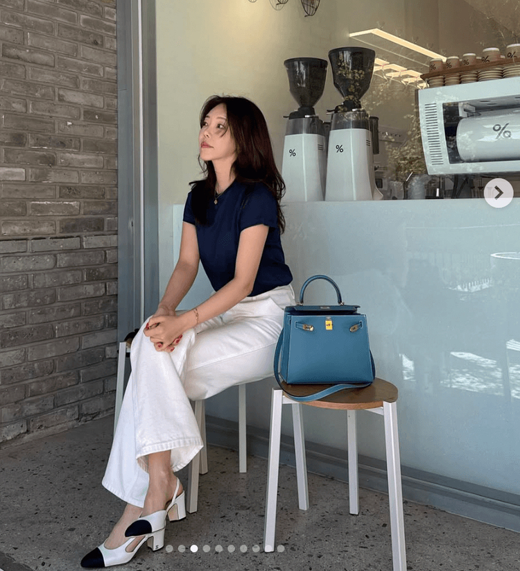 피프틴엠 페기 화이트 데님 이미지