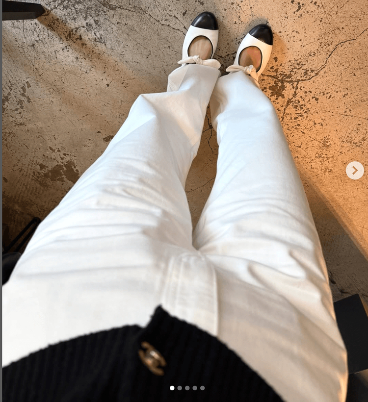 피프틴엠 페기 화이트 데님 이미지