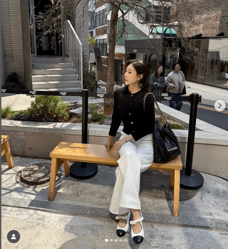 피프틴엠 페기 화이트 데님 이미지