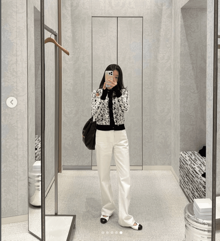 피프틴엠 페기 화이트 데님 이미지