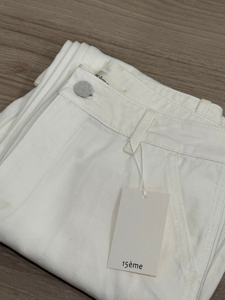 피프틴엠 페기 화이트 데님 이미지