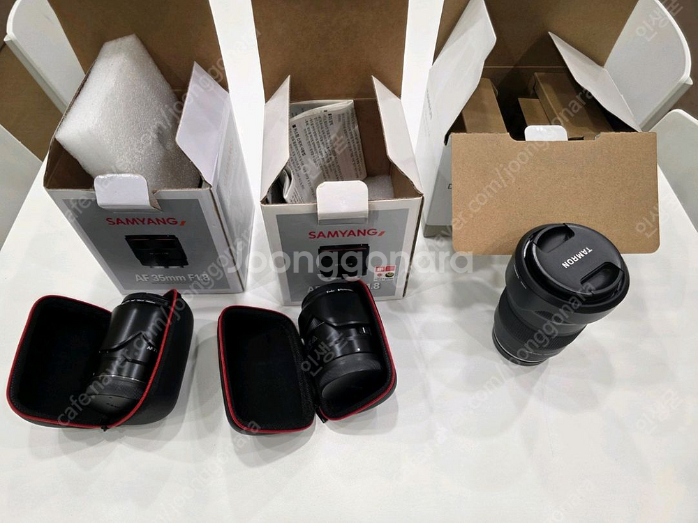 [가격인하] 삼양 75mm 1.8 삼양 35mm 1.8--0