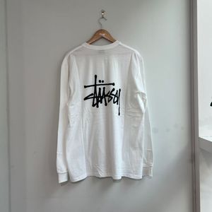 스투시 흰색 검은색 롱슬리브 정품 새상품