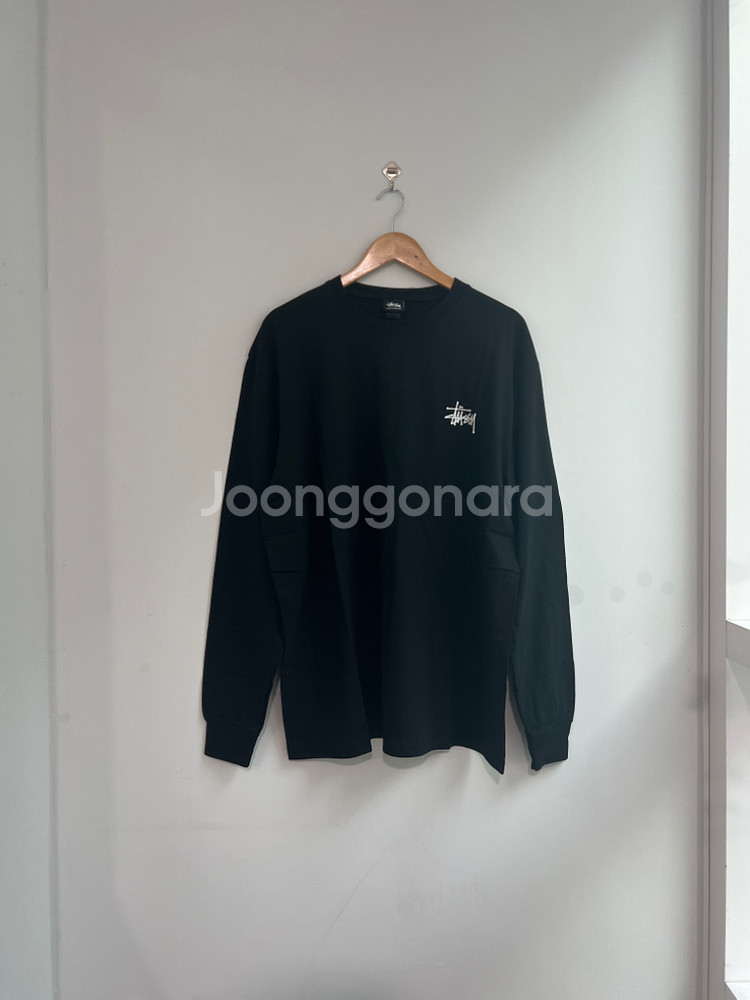 스투시 흰색 검은색 롱슬리브 정품 새상품--3