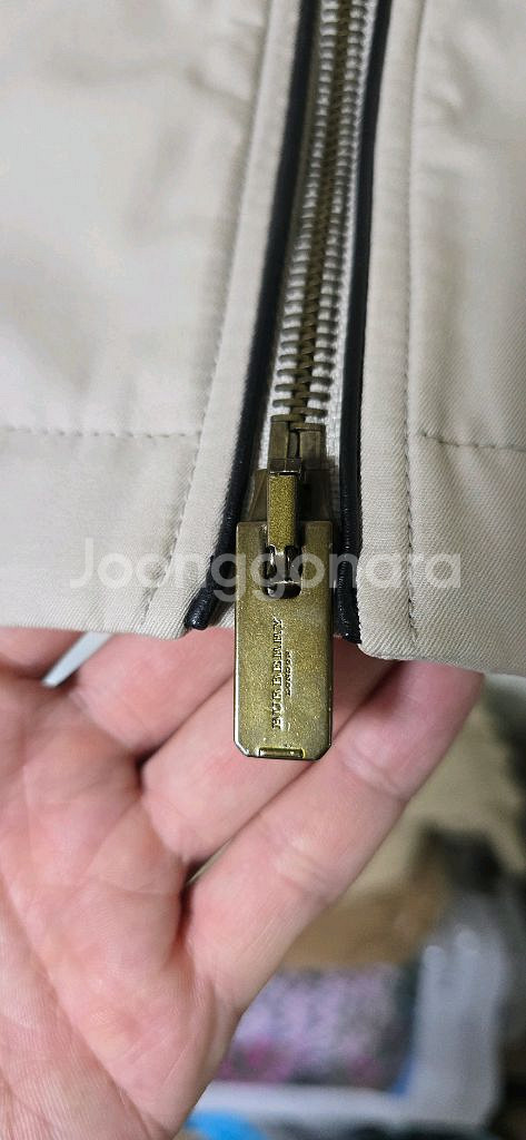 (최종가)(네고X)버버리 남성 면 봄버 자켓 S--5