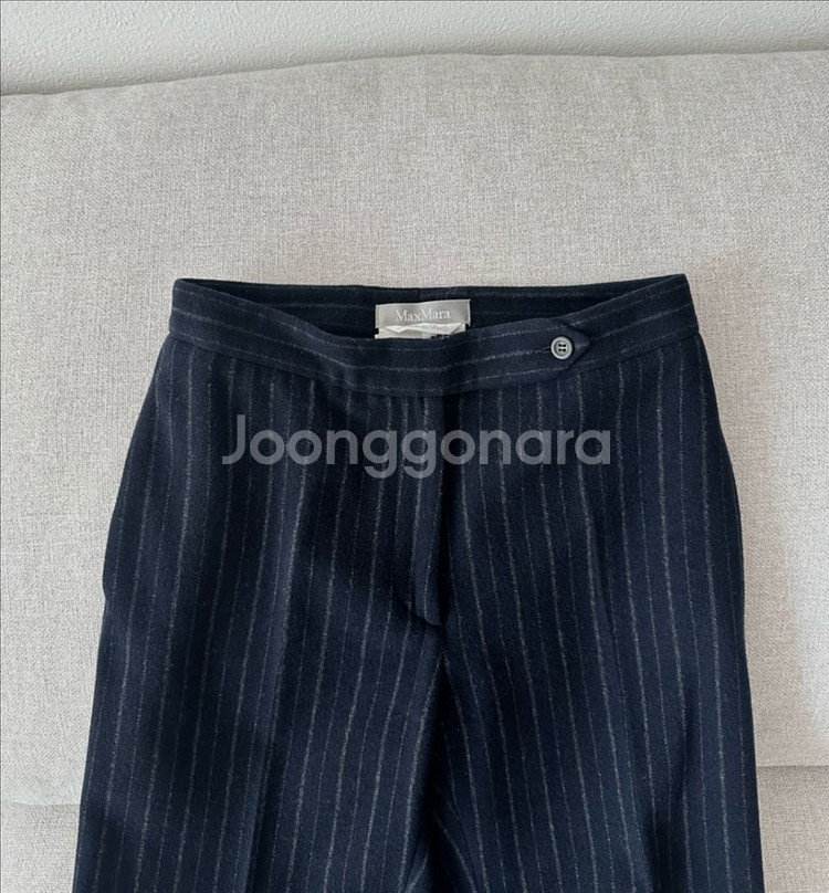 MaxMara 버진울 와이드팬츠 40--2