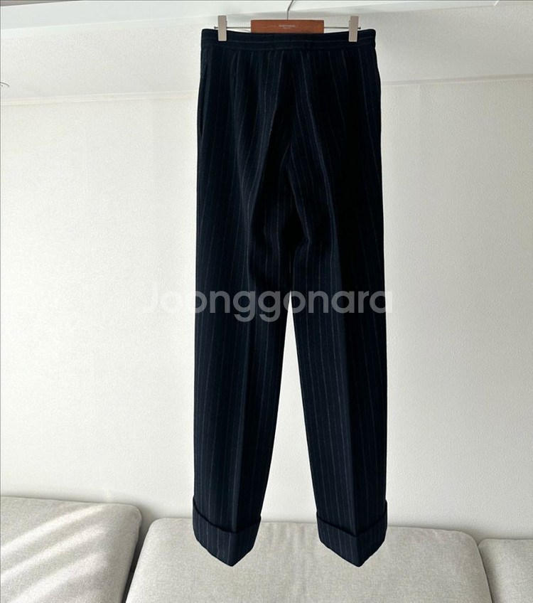 MaxMara 버진울 와이드팬츠 40--3