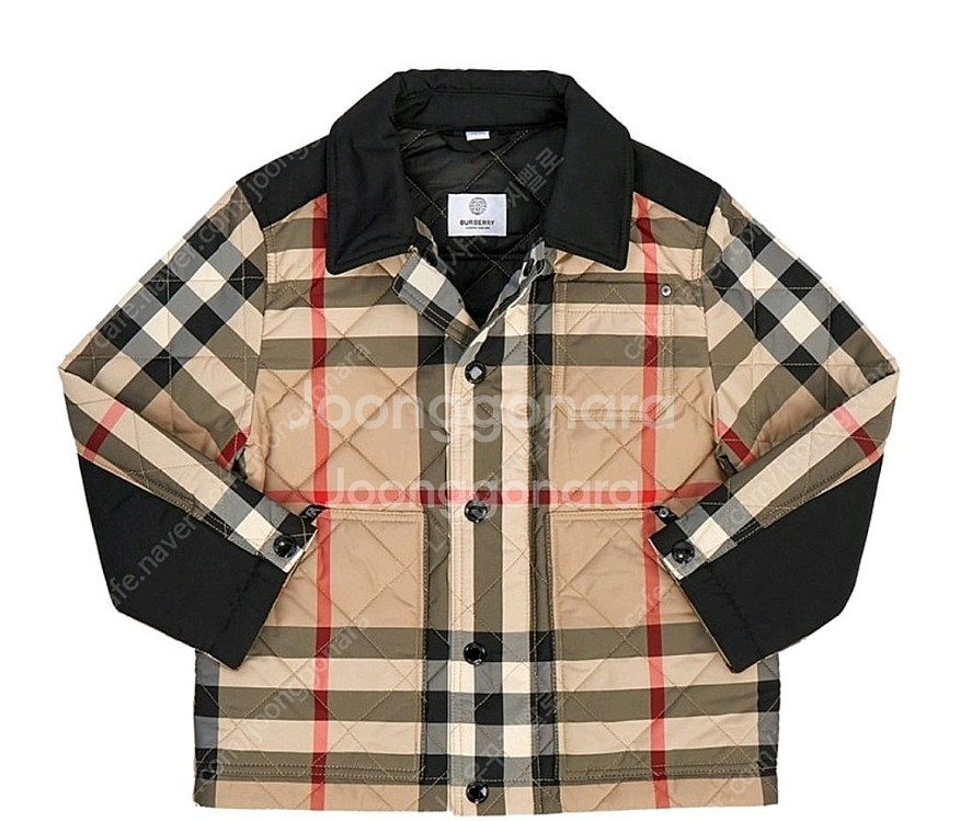 버버리 키즈 퀄팅 8041160 자켓--4