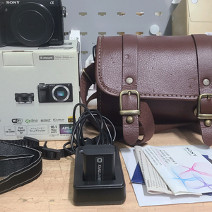 소니 카메라 NEX-6바디 박스세트