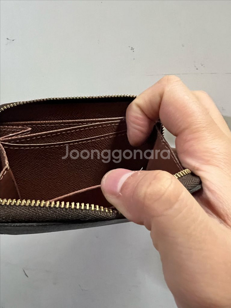 여성 루이비통 지퍼 지갑 동전지갑--6