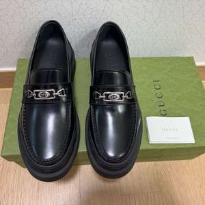 구찌 인터로킹 G 로퍼 블랙 레더 (새상품)