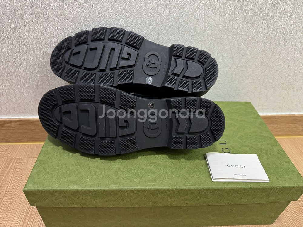 구찌 인터로킹 G 로퍼 블랙 레더 (새상품)--4