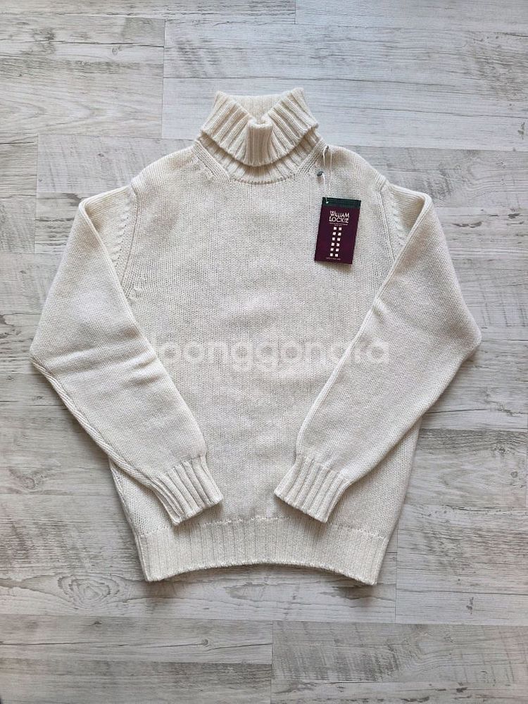 윌리엄로키 램스울 롤넥 에크루색상--6