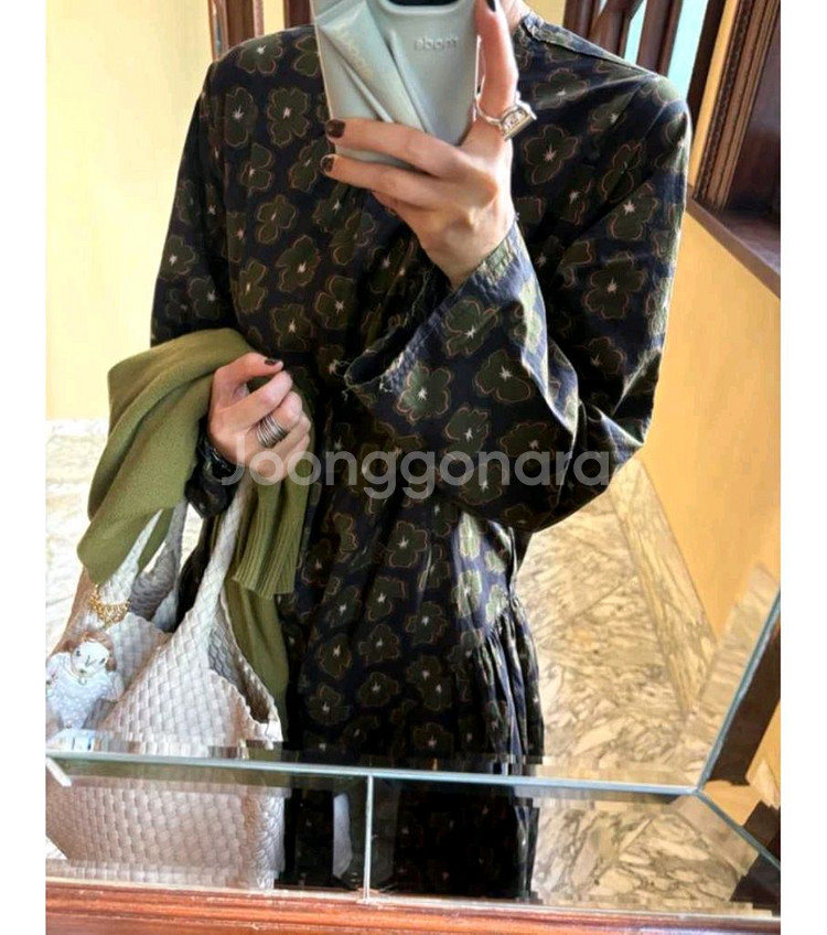 위꼬모 상하이드레스 s사이즈 카키--7