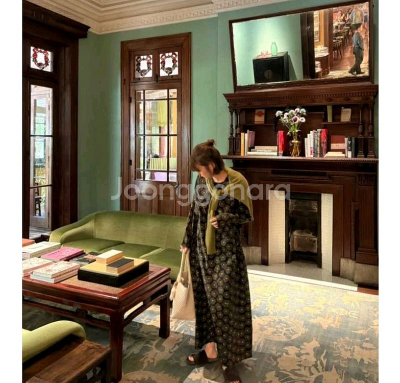 위꼬모 상하이드레스 s사이즈 카키--6