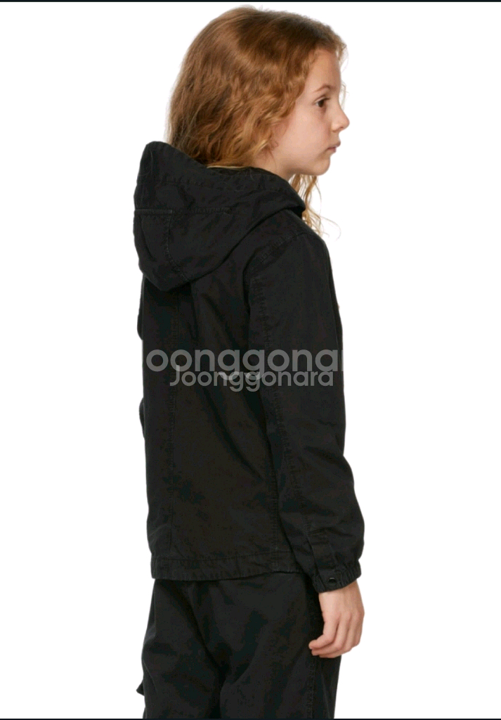 스톤아일랜드 키즈 후드 바람막이 자켓--6