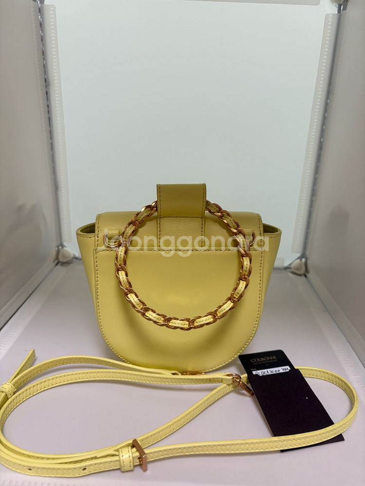 쿠론 가방 / 산뜻한 레몬색 미니 크로스백(거의새상품)--1