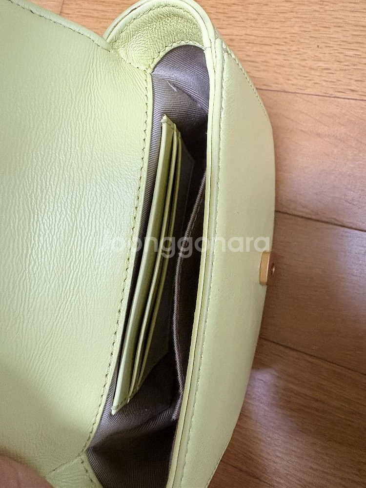 쿠론 가방 / 산뜻한 레몬색 미니 크로스백(거의새상품)--2