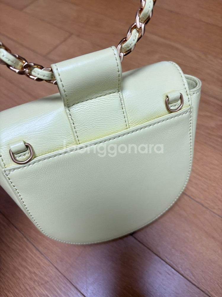 쿠론 가방 / 산뜻한 레몬색 미니 크로스백(거의새상품)--3