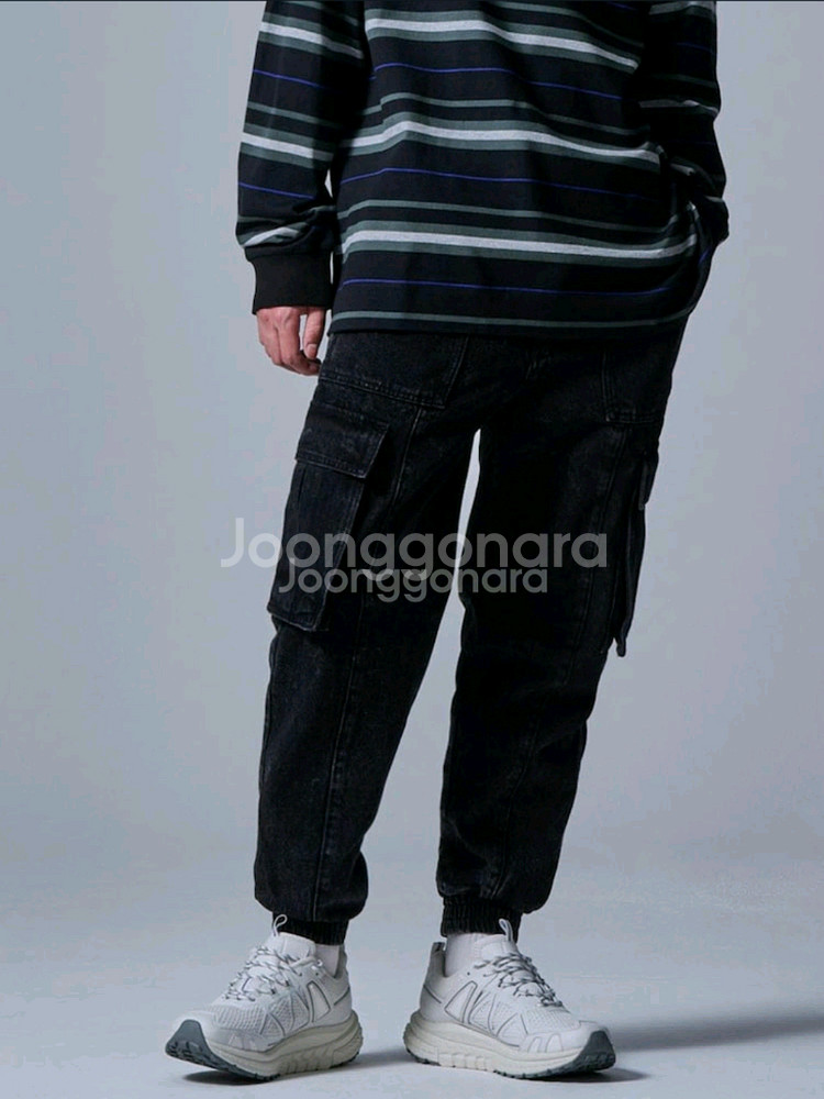 24FW 준지 카고 데님 조거팬츠--0