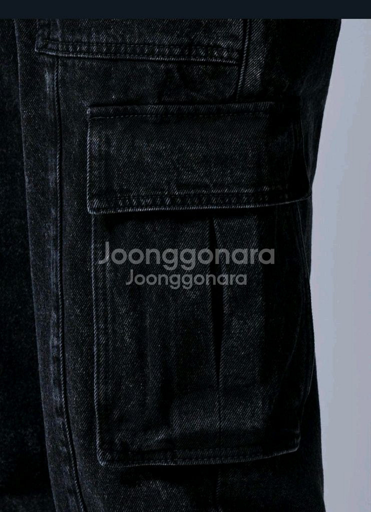 24FW 준지 카고 데님 조거팬츠--3