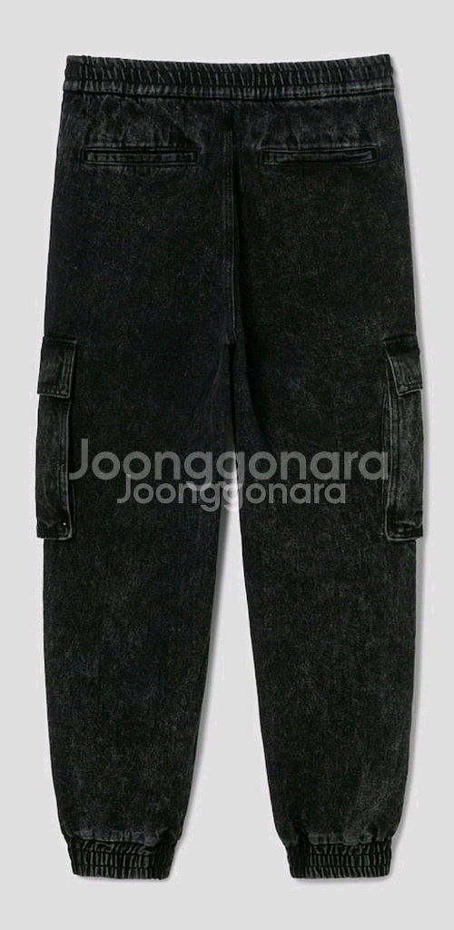 24FW 준지 카고 데님 조거팬츠--5
