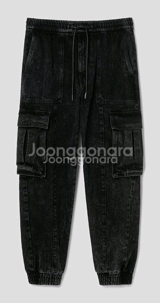 24FW 준지 카고 데님 조거팬츠--4