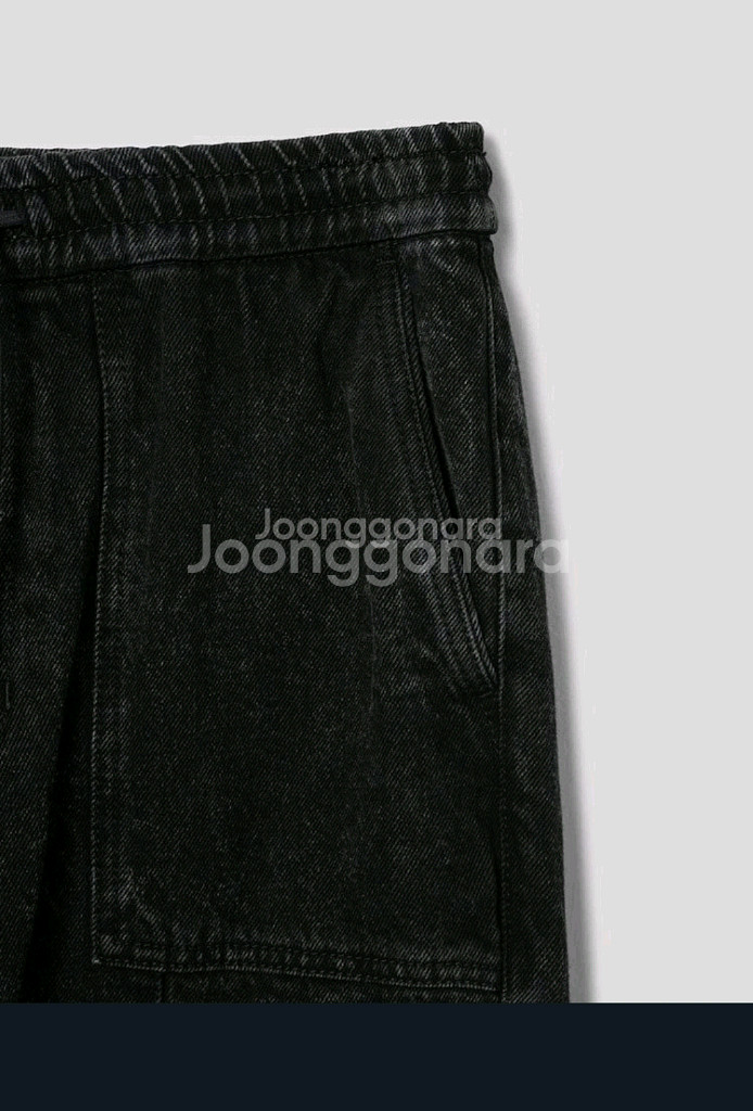 24FW 준지 카고 데님 조거팬츠--7