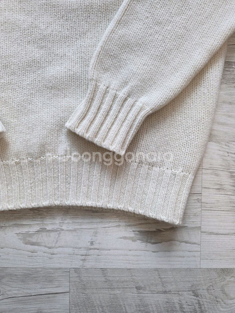 윌리엄로키 램스울 롤넥 에크루색상--3