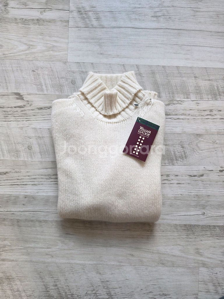 윌리엄로키 램스울 롤넥 에크루색상--0