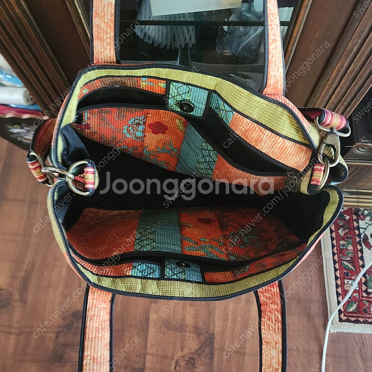 코치 루이 통영 누빔가방 빅백--2