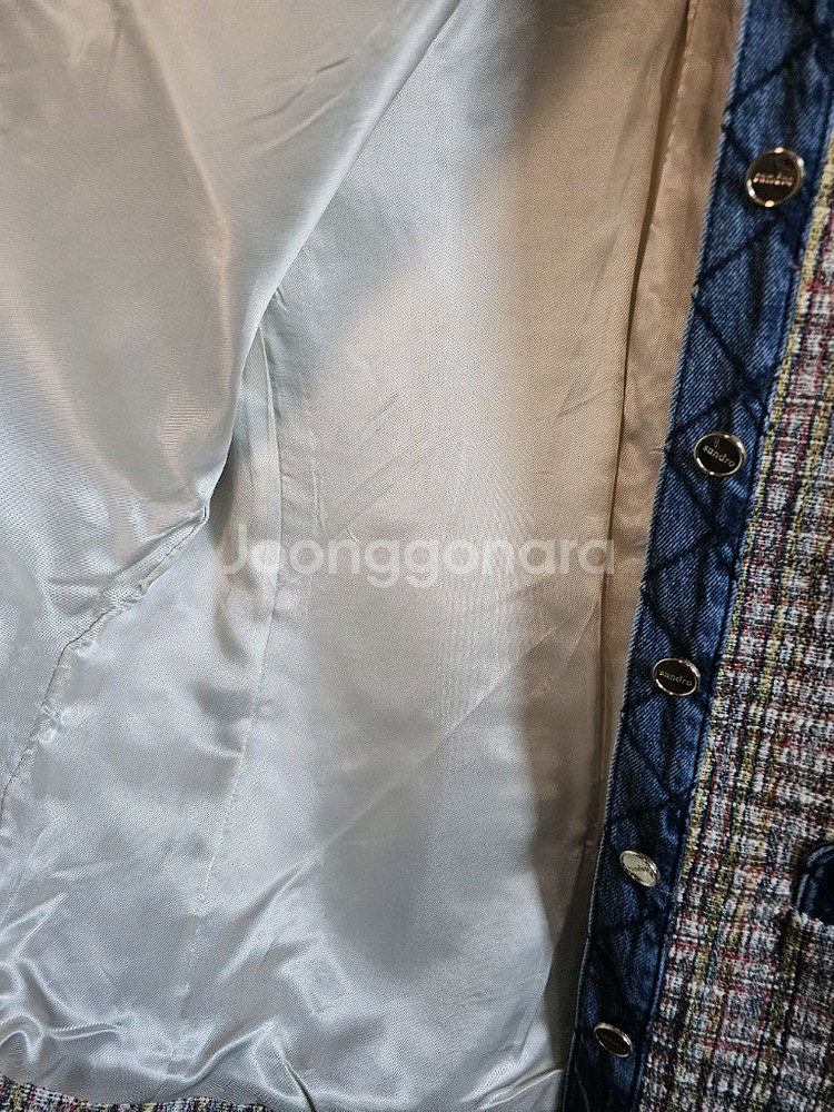 새상품/36) sandro 산드로 데님 트위드 자켓--6