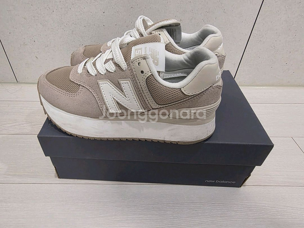 뉴발란스 574 플랫폼 여성 키높이 운동화 런닝화--4