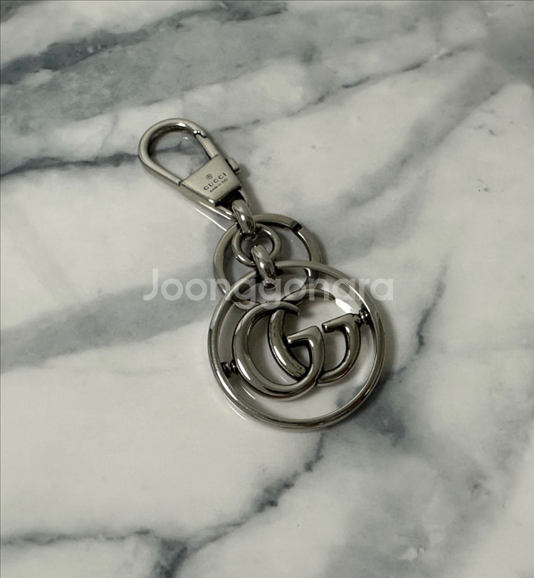 [F] 구찌 더블G 마몬트 키링 (1회사용)--2