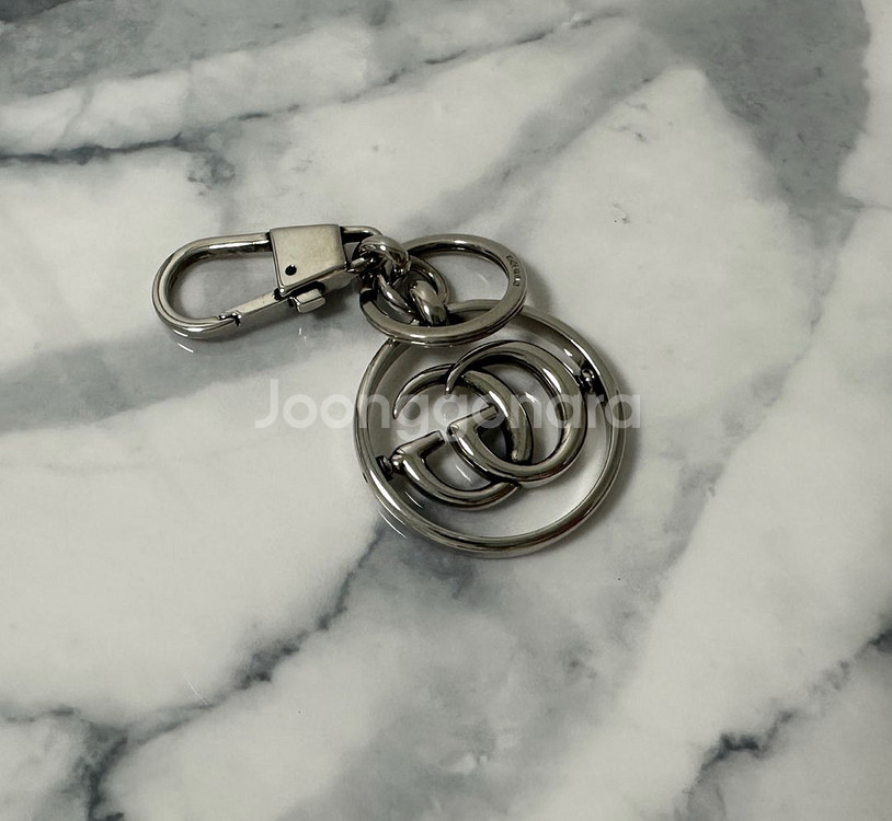 [F] 구찌 더블G 마몬트 키링 (1회사용)--3