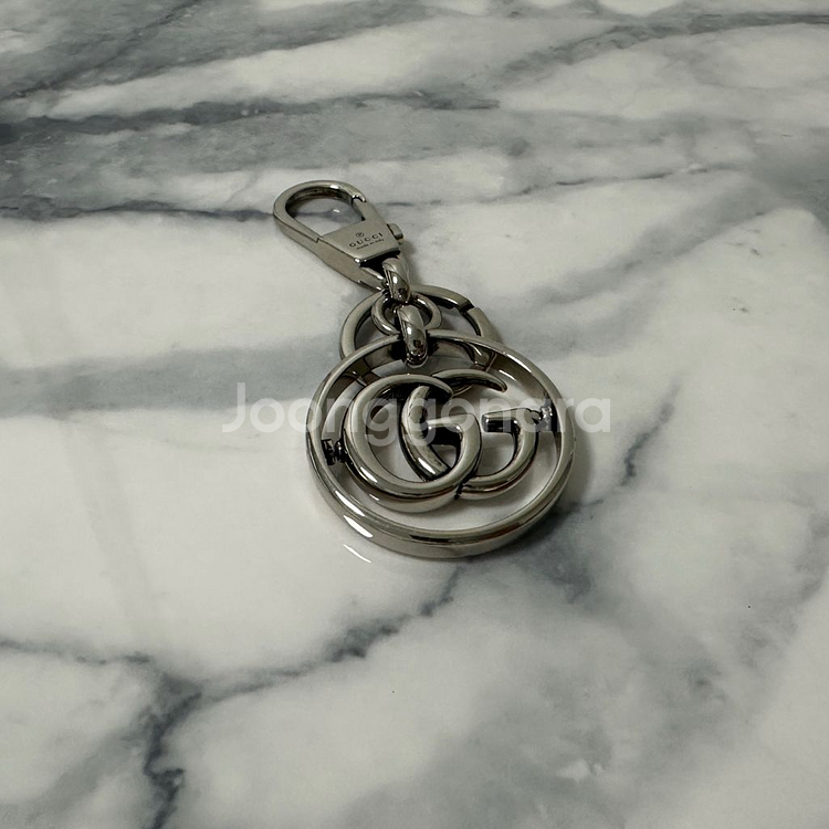 [F] 구찌 더블G 마몬트 키링 (1회사용)--1