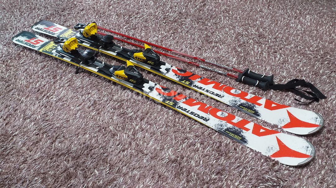 아토믹 스키 156cm, 바첵 카본 스키폴 115cm--0