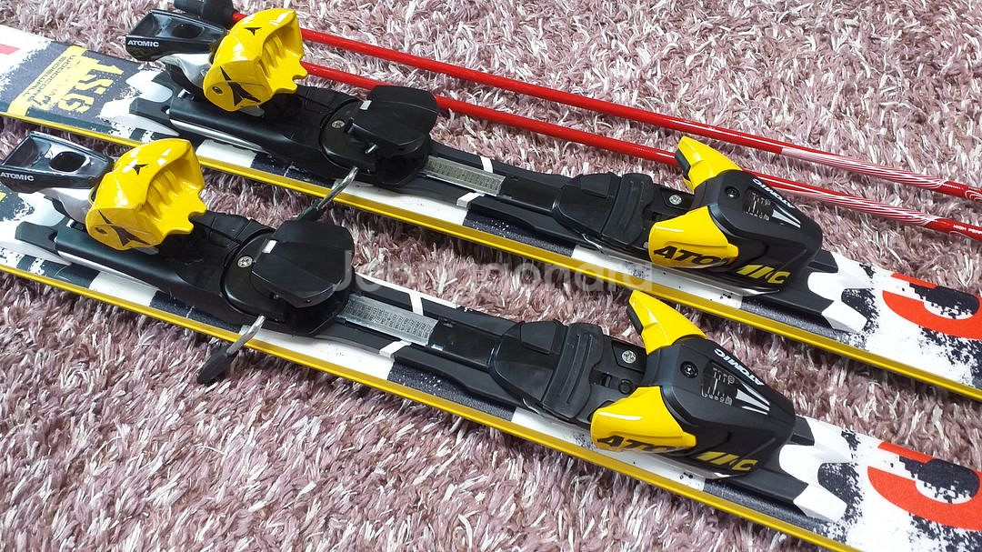 아토믹 스키 156cm, 바첵 카본 스키폴 115cm--3