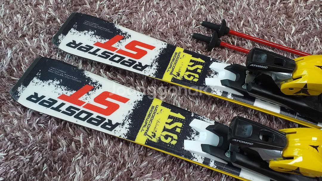 아토믹 스키 156cm, 바첵 카본 스키폴 115cm--2