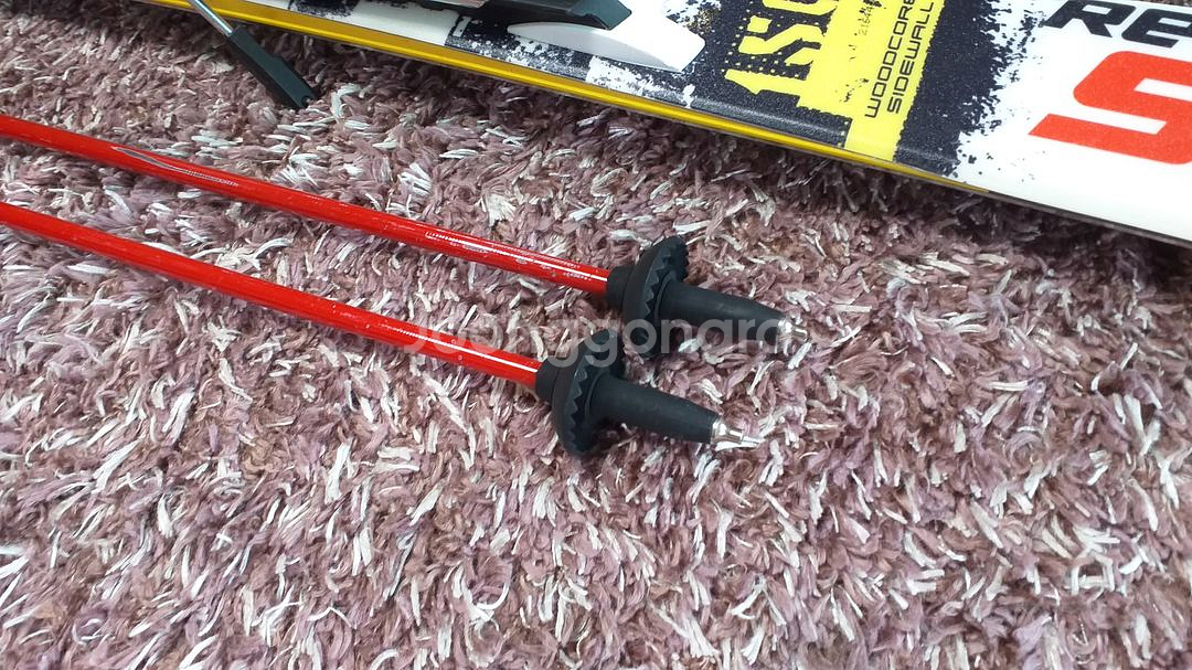 아토믹 스키 156cm, 바첵 카본 스키폴 115cm--4