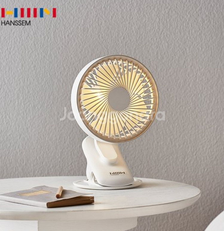 새상품 한샘 클립 앤 라이트 탁상용 선풍기--0