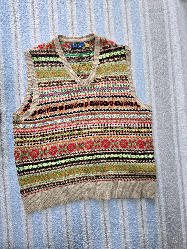 폴로 랄프로렌 페어아일 캐시미어 니트 조끼 판매합니다.--0