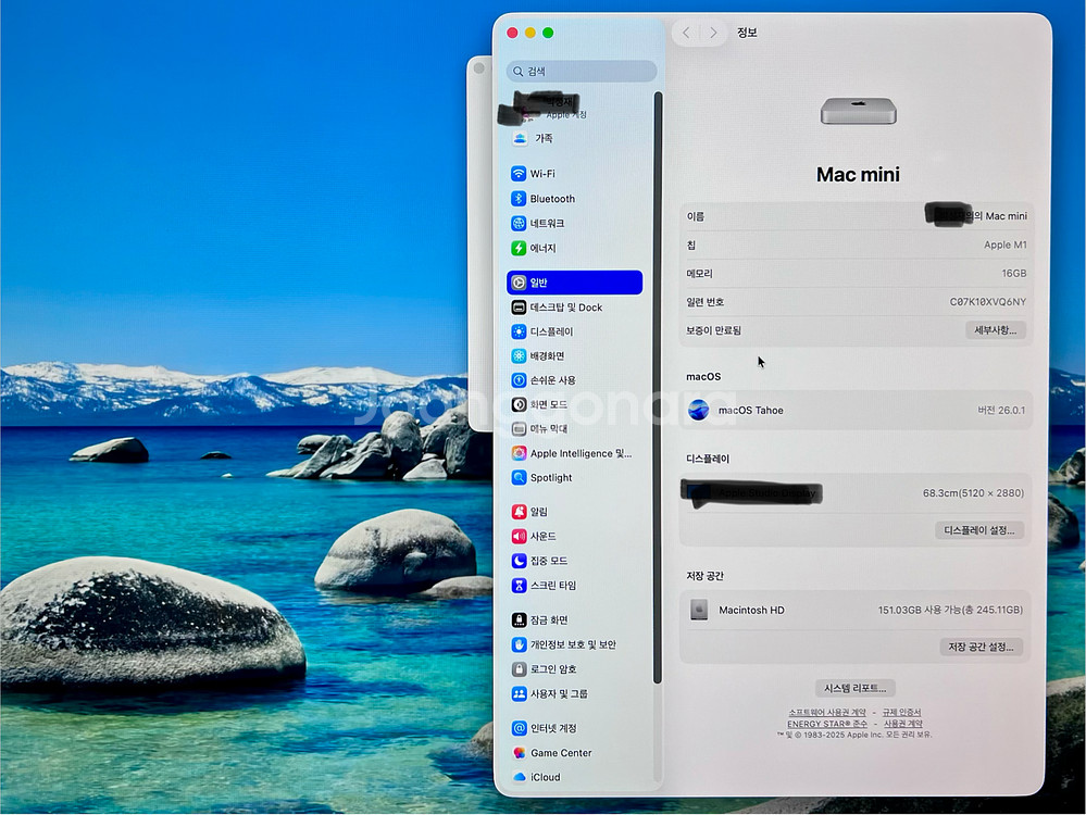 맥미니 M1 16GB 256GB--4