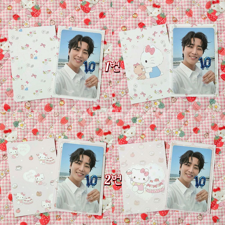 산리오 키티 양면 바인더 대지--1