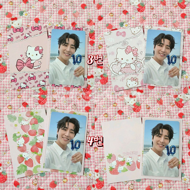 산리오 키티 양면 바인더 대지--2