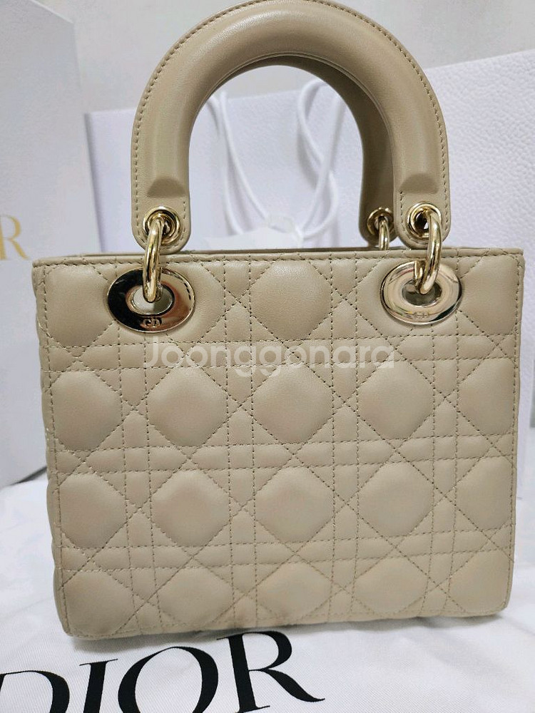 [새상품급] 디올 레이디디올 마이 ABC 스몰 베이지--3