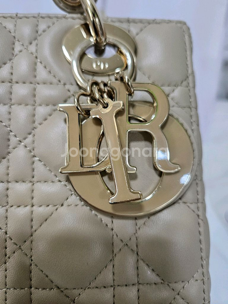 [새상품급] 디올 레이디디올 마이 ABC 스몰 베이지--7