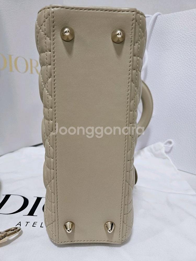 [새상품급] 디올 레이디디올 마이 ABC 스몰 베이지--6